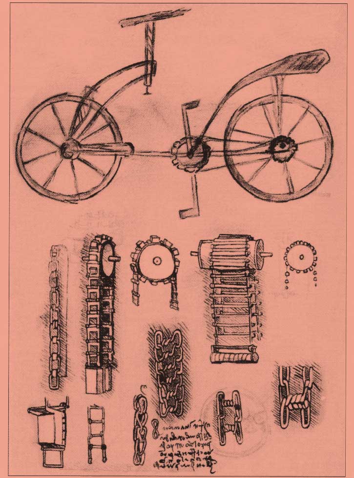 disegno-di-primordiale-bicicletta-di-Leonardo-da-Vinci