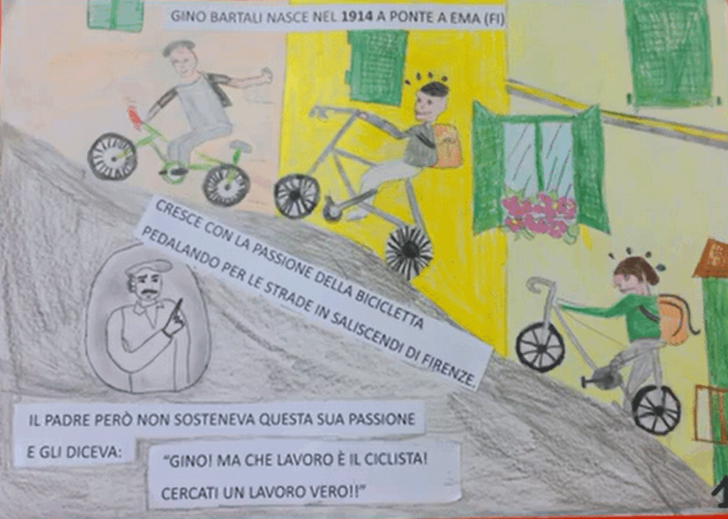 disegni-Gino-Bartali-classe-4-A-scuola-Primaria-A.Oriani-Reggello-1024x731  